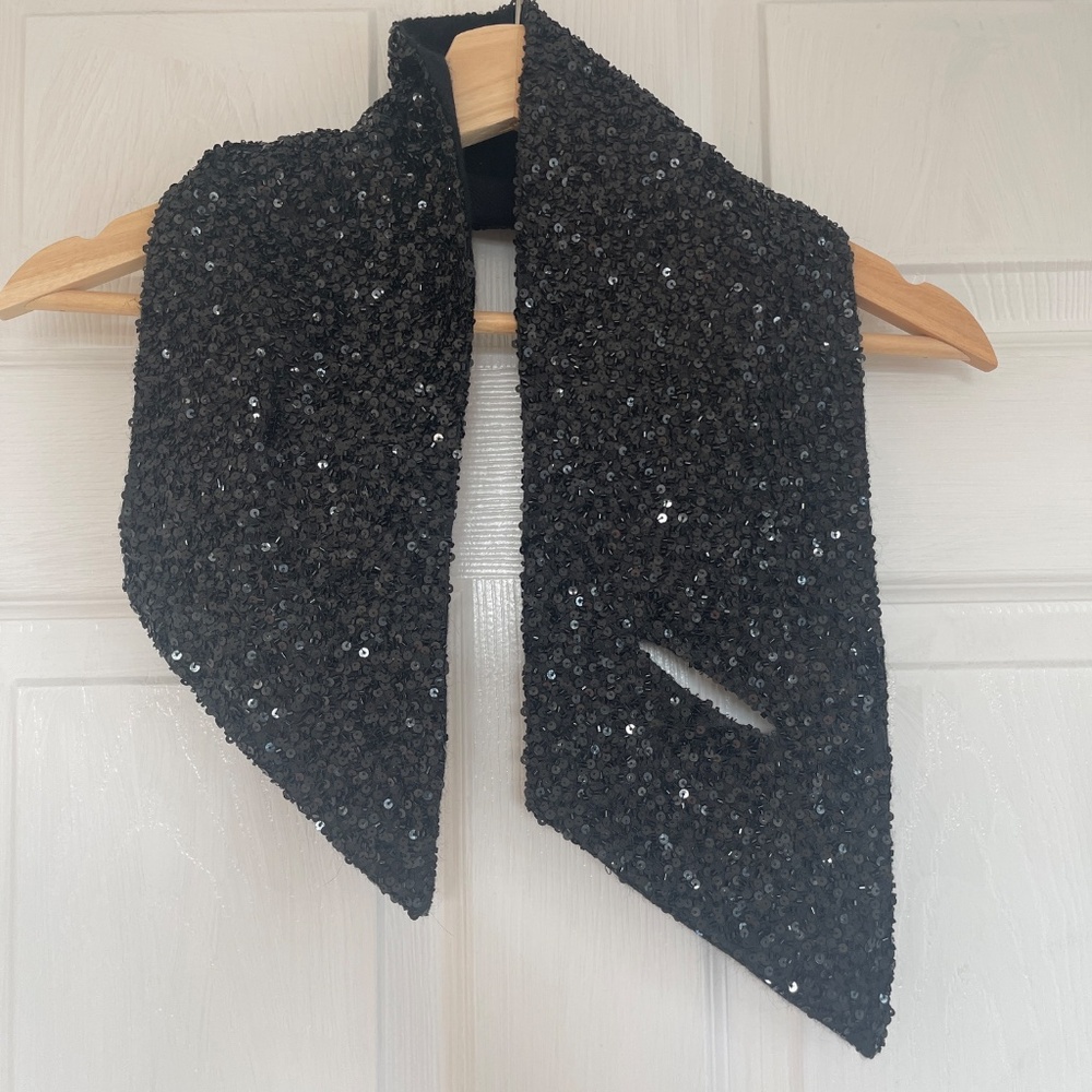 Sequin Scarf NWOT O/S - Picture 3 of 5